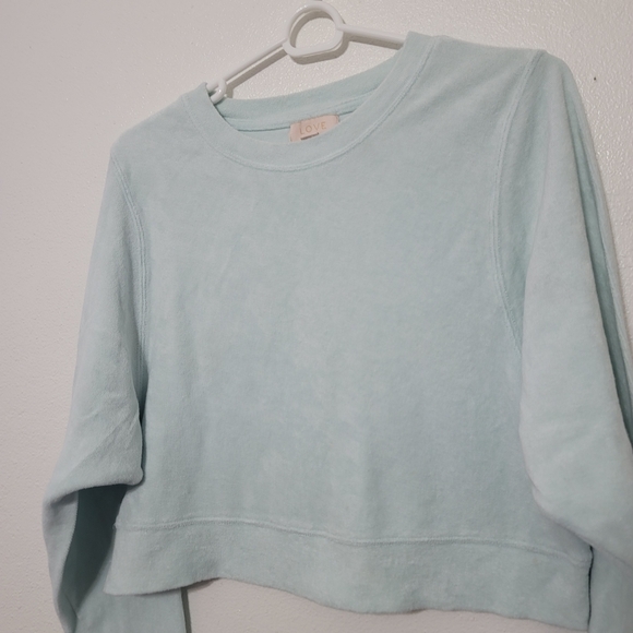 Love by Gap Terry Towel Crewneck Sweatshirt - Picture 3 of 9